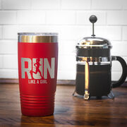 Running 20 oz Double Insluated Tumbler - Let's Run Like A Girl
