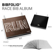 BibFOLIO&reg; Race Bib Album - Inspire To Run