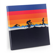 Triathlon Canvas Wall Art - Triathlete