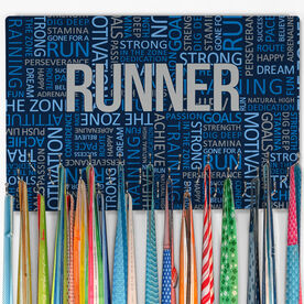 Running Large Hooked on Medals Hanger - Running Inspiration