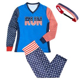 Patriotic Run Running Outfit