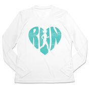 Women's Long Sleeve Tech Tee - Love The Run