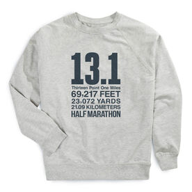 Running Raglan Crew Neck Pullover - 13.1 Math Miles