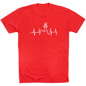 Running Short Sleeve T-Shirt - Heart Beat Female Runner