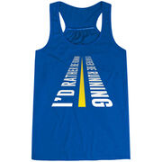 Flowy Racerback Tank Top - I'd Rather Be Running