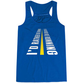 Flowy Racerback Tank Top - I'd Rather Be Running