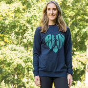 Running Raglan Crew Neck Pullover - Love The Run