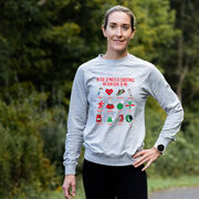 Running Raglan Crew Neck Sweatshirt - The 12 Miles of Christmas