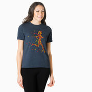 Running Short Sleeve T-Shirt - Autumn Runner Girl