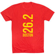 Running Short Sleeve T-Shirt - Boston 26.2 Vertical