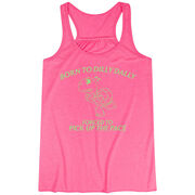 Flowy Racerback Tank Top - Born to Dilly Dally