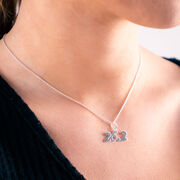 Sterling Silver 26.2 Marathon Necklace