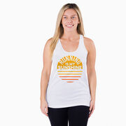 Women's Racerback Performance Tank Top - Running is My Sunshine