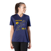 Women's Short Sleeve Tech Tee - Boston Route