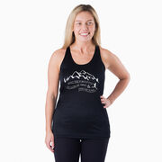 Women's Racerback Performance Tank Top - Into The Forest I Go