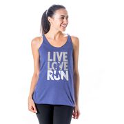 Women's Everyday Tank Top - Live Love Run Silhouette