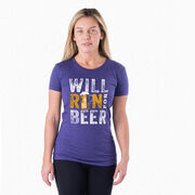 Women's Everyday Runners Tee - Will Run For Beer