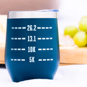 Running Travel Wine Tumbler - Runner's Measurements