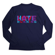 Women's Long Sleeve Tech Tee - Love Hate Running