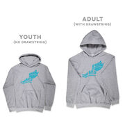 Cross Country Hooded Sweatshirt - Winged Foot Inspirational Words