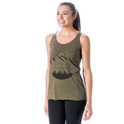 Women's Everyday Tank Top - Life's Short Run Long (Mountains)