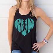 Flowy Racerback Tank Top - Love The Run