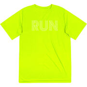 Men's Running Short Sleeve Performance Tee - Run Lines