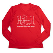 Women's Long Sleeve Tech Tee - Half Marathoner 13.1 Miles