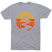 Running Short Sleeve T-Shirt - Run Trails Sunset