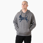 Statement Fleece Hoodie -  I'd Rather Be Running with My Dog