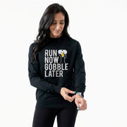 Running Raglan Crew Neck Pullover - Run Now Gobble Later (Bold)