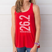 Flowy Racerback Tank Top - 26.2 Marathon Vertical