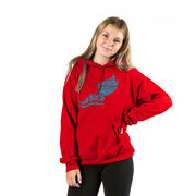Cross Country Hooded Sweatshirt - Winged Foot Inspirational Words