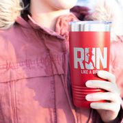 Running 20 oz Double Insluated Tumbler - Let's Run Like A Girl