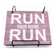 BibFOLIO&reg; Race Bib Album - Run Your Name Run Rustic