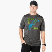 Men's Running Short Sleeve Performance Tee - New York City Route