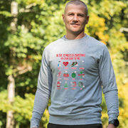 Running Raglan Crew Neck Sweatshirt - The 12 Miles of Christmas