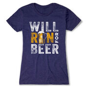 Women's Everyday Runners Tee - Will Run For Beer