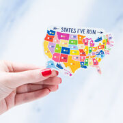 Running Sticker - States I've Run