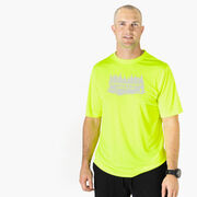 Men's Running Short Sleeve Performance Tee - Into the Forest I Must Go Running