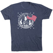 Running Short Sleeve T-Shirt - Run For The Red, White & Blue