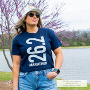 Running Short Sleeve Crop Tee - 26.2 Marathon Vertical