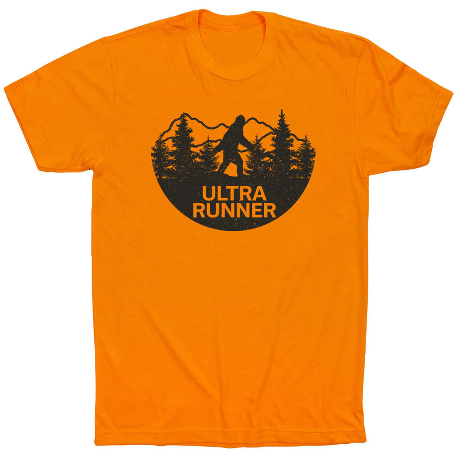 Running Short Sleeve T-Shirt - Ultra Runner Bigfoot