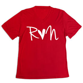 Women's Short Sleeve Tech Tee - Run Heart