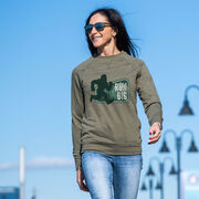 Running Raglan Crew Neck Sweatshirt - Run Big