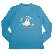 Women's Long Sleeve Tech Tee - Creep On Runnin'