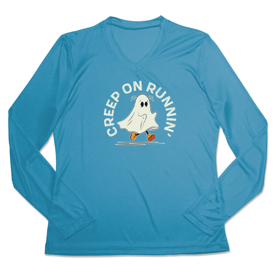 Women's Long Sleeve Tech Tee - Creep On Runnin'