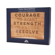 Premier Wood BibFOLIO® Race Bib Album - Courage To Start