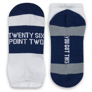 Socrates&reg; Woven Performance Socks 26.2 You've Got This! (Navy)