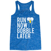 Flowy Racerback Tank Top - Run Now Gobble Later (Bold)